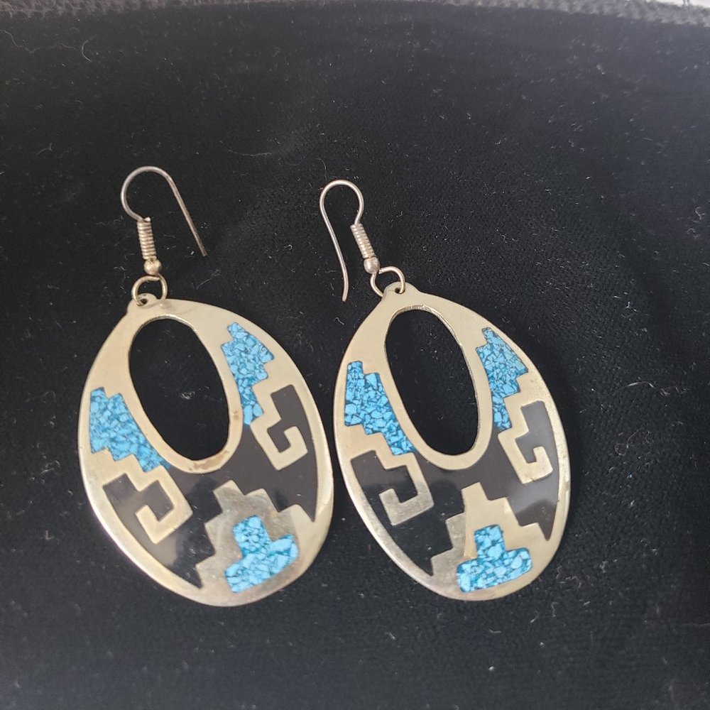 Vintage Alpaca Earrings